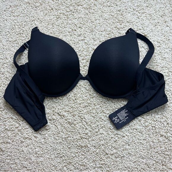 SOMA Memorable Push Up Bra Underwire Adjustable Black 38C - Picture 3 of 5